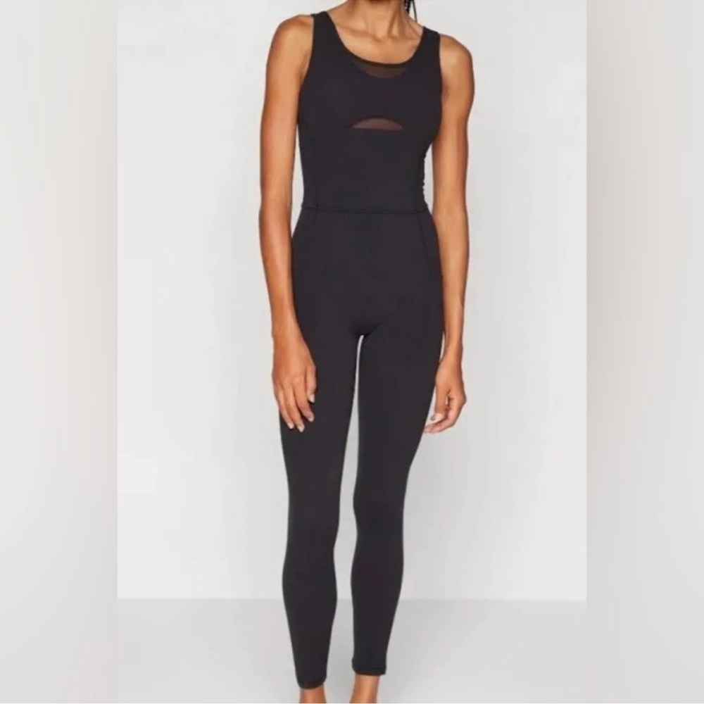 Athleta Black Performance Jumpsuit Streamlined Fit
